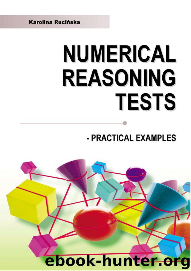 Numerical Reasoning Practice Tests: SHL - type Practical Examples With Answers and Explanations by Rucinska Karolina