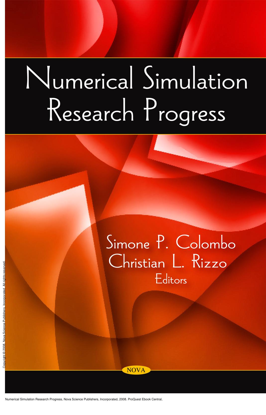 Numerical Simulation Research Progress by Simone P. Colombo; Christian L. Rizzo