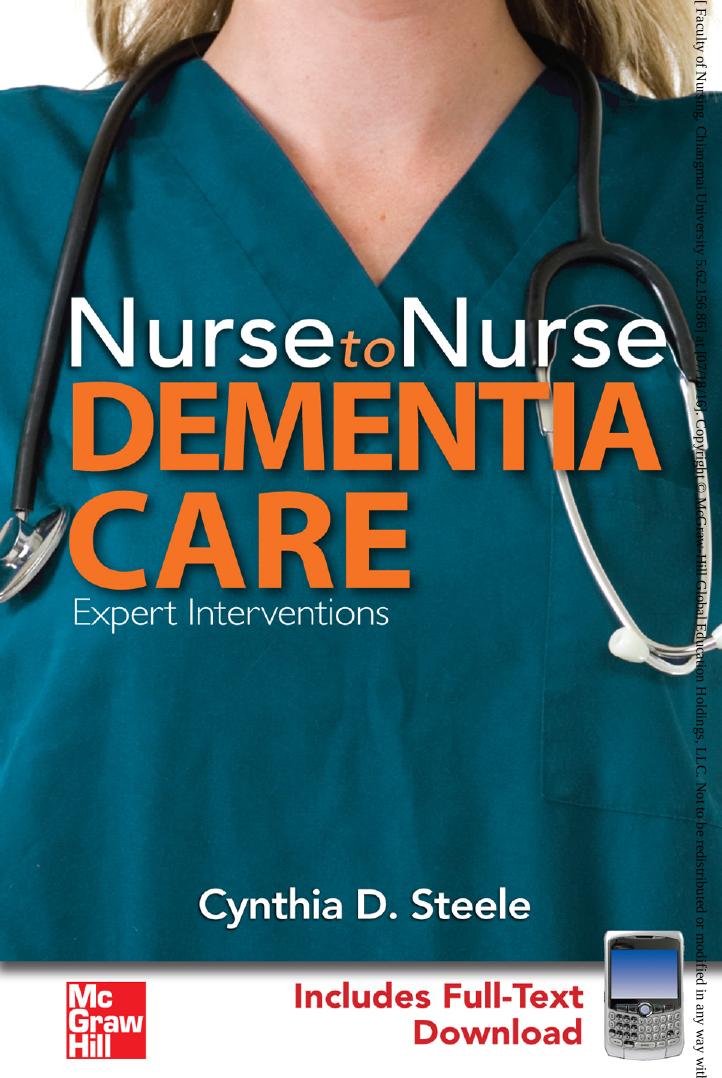 Nurse to Nurse Dementia Care by Steele Cynthia D