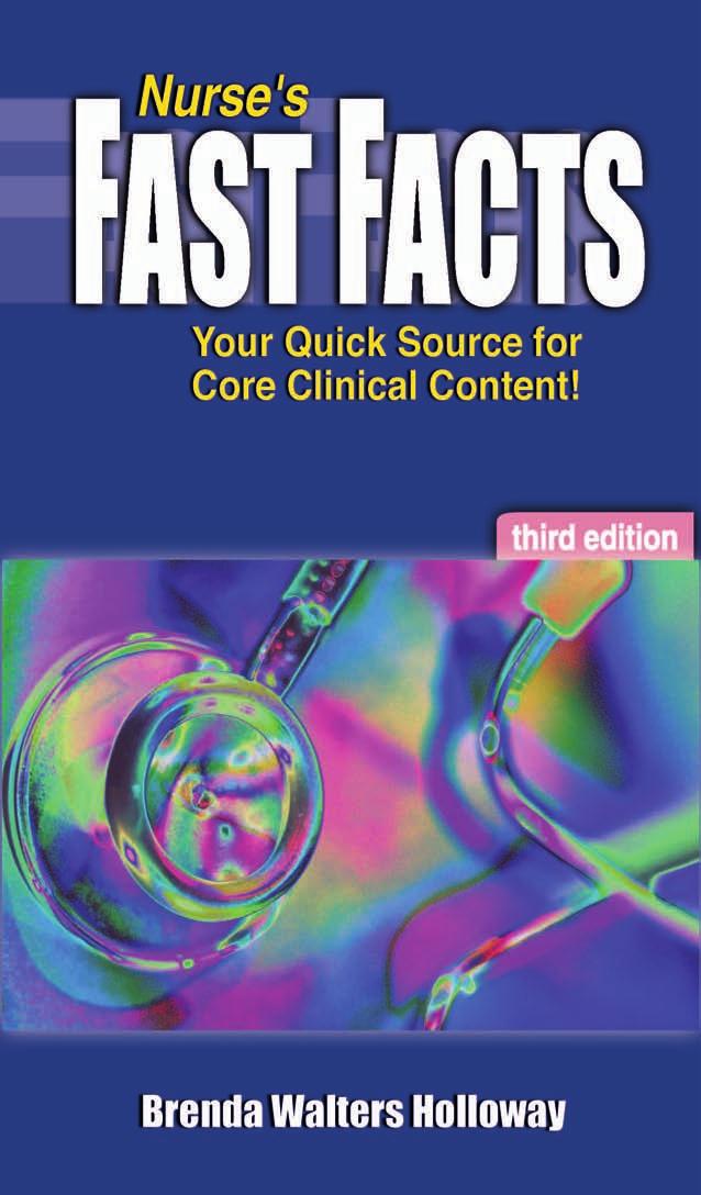 Nurse's Fast Facts Your Quick Source for Core Clinical Content 0803611617 by Brenda Holloway
