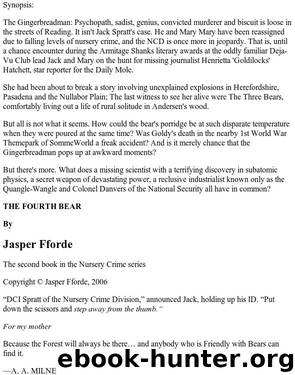 Nursery Crime 2 - The Fourth Bear by Jasper Fforde