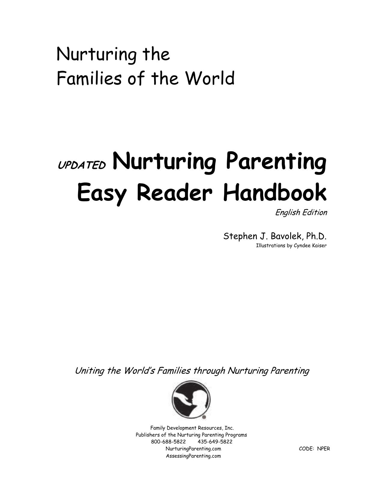 Nurturing the Families of the World, Nurturing Parenting Easy Reader Handbook-English Edition by Unknow