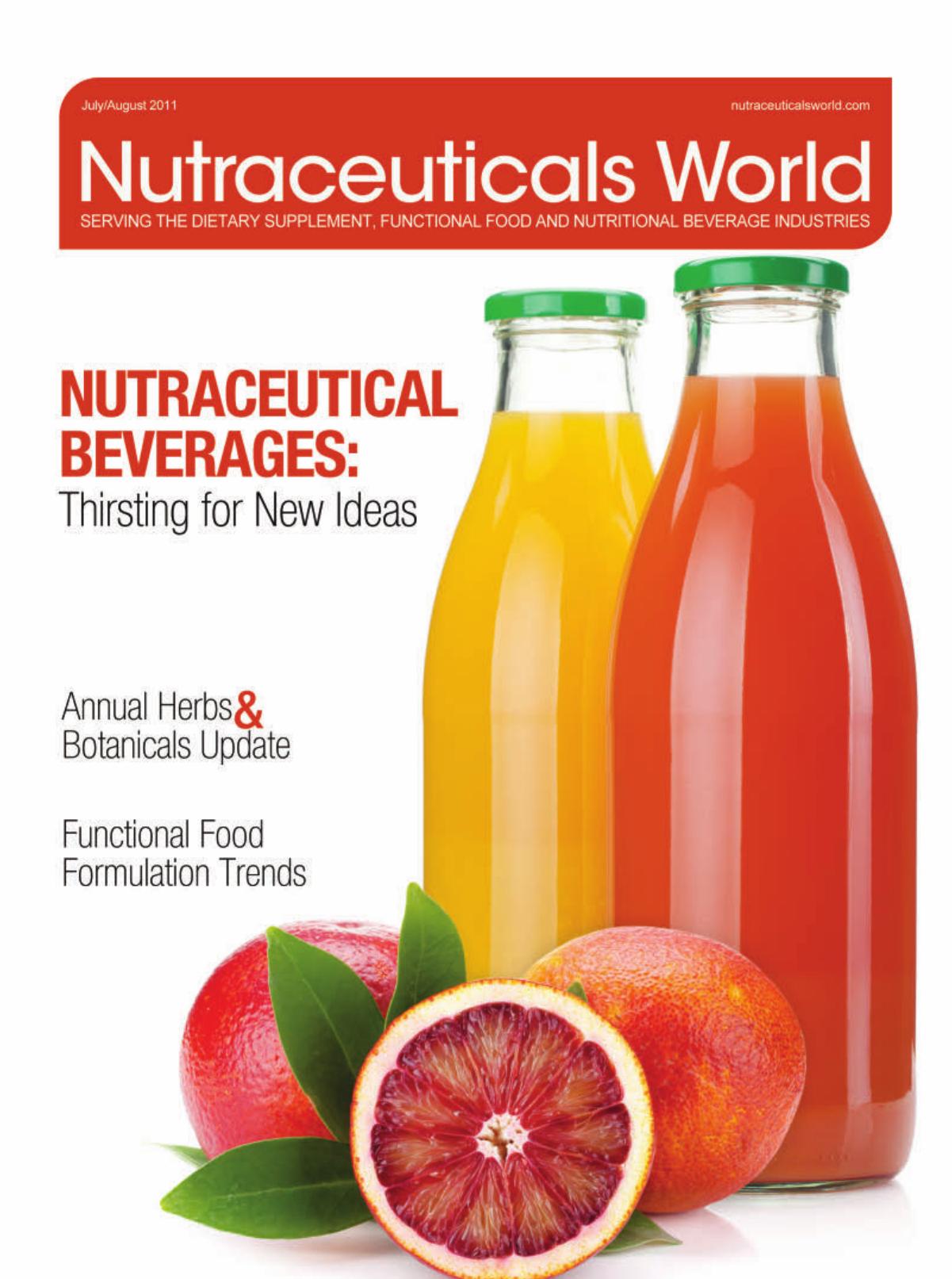 Nutraceuticals World Jul Aug 2011 by Rebecca Wright