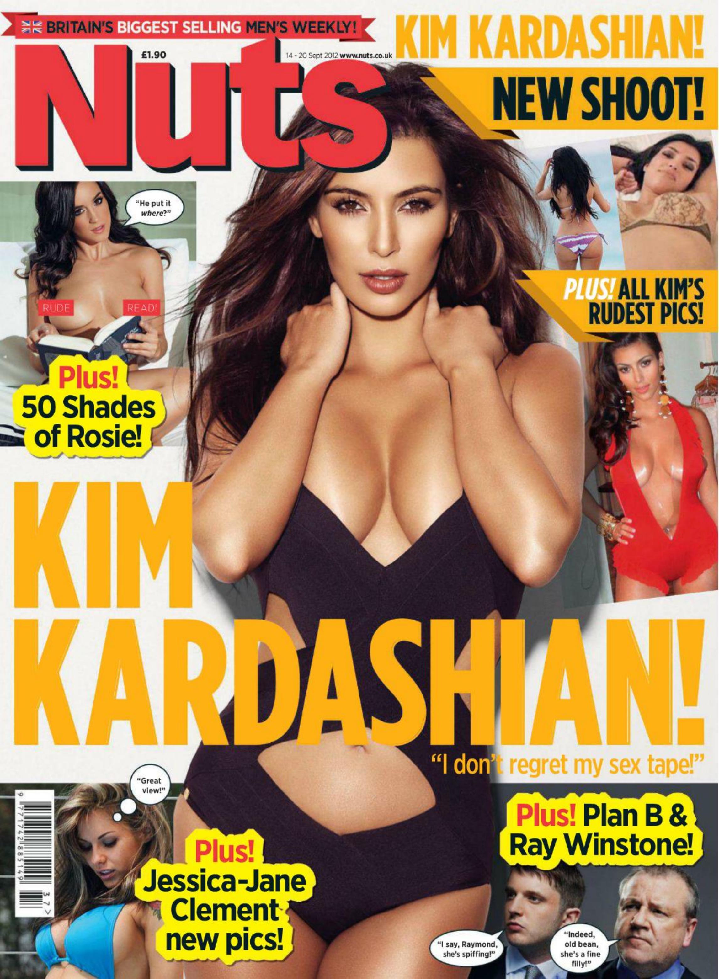 Nuts UK - Kim Kardashian Issue by Plus! All Kim's Rudest Pics!