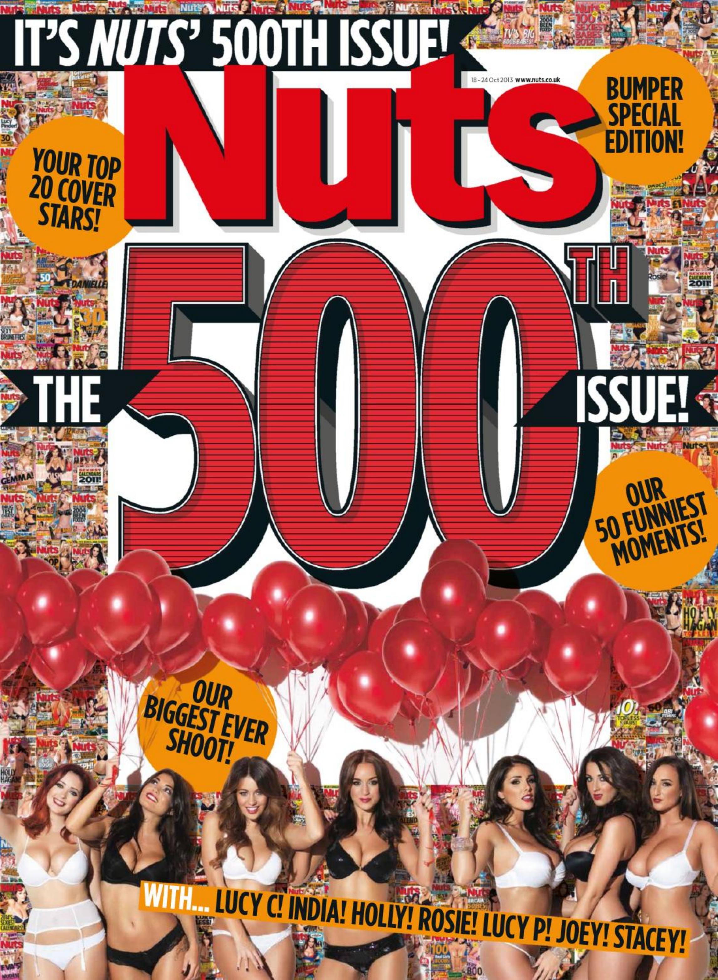 Nuts UK - The 500th Issue - Our 50 Funniest Moments by Your Top 20 Cover Stars