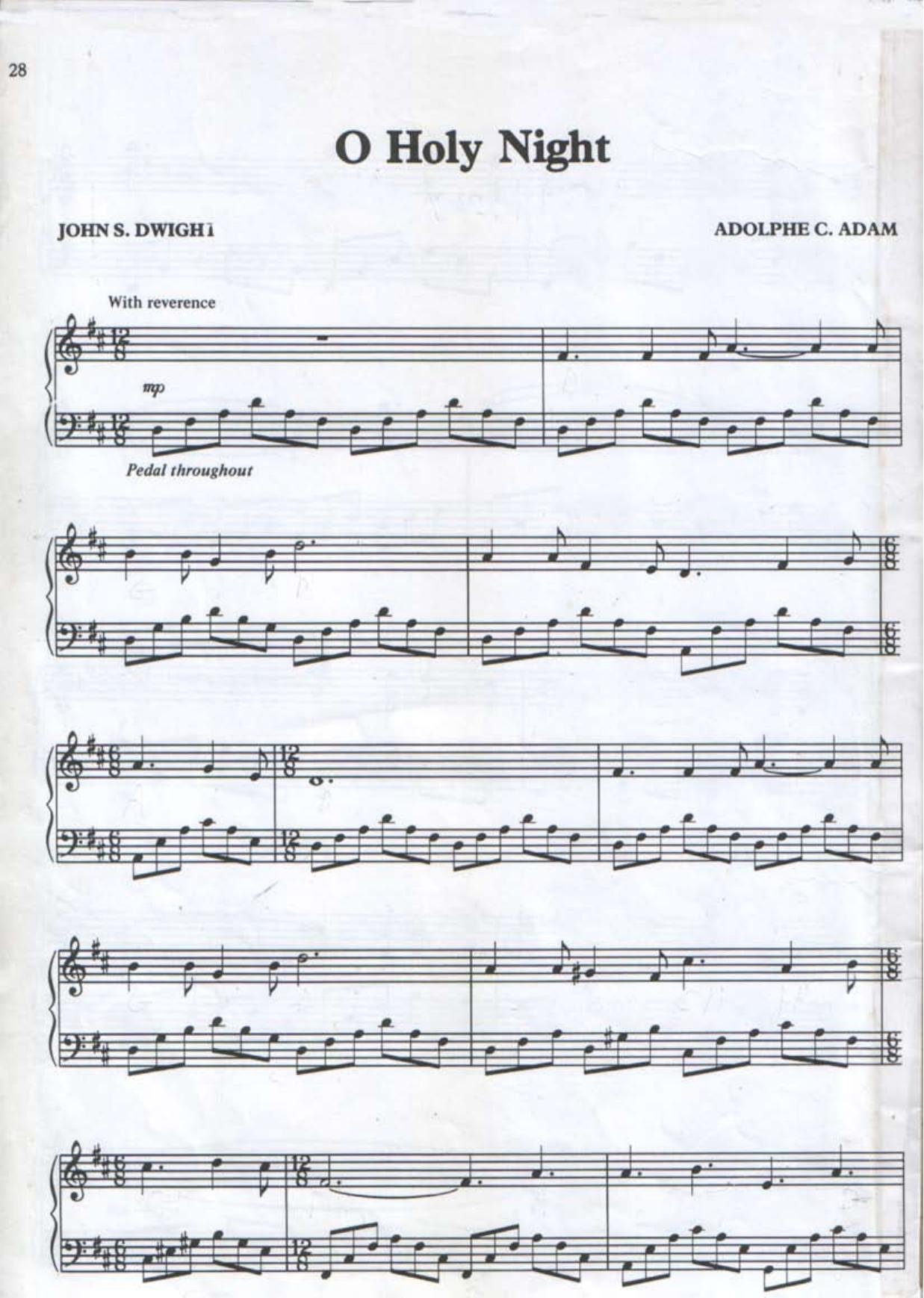 O Holy Night ( Piano) by Adolphe C. Adam