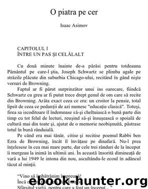 O piatra pe cer by Isaac Asimov