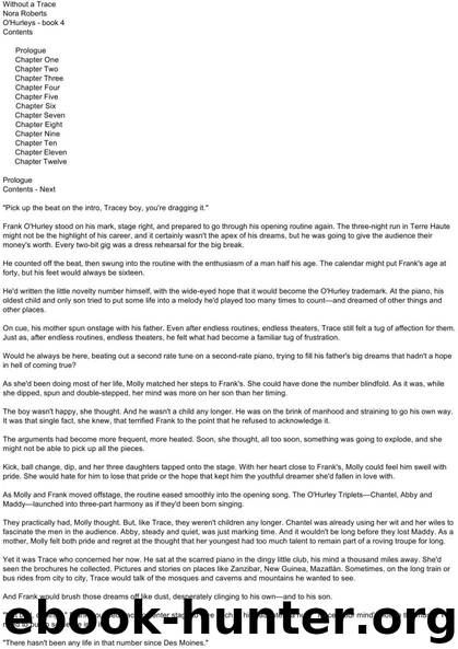 O'Hurley - 04 - Without a Trace by Nora Roberts