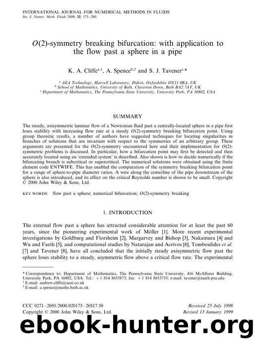 O(2)-symmetry breaking bifurcation: with application to the flow past a sphere in a pipe by Unknown