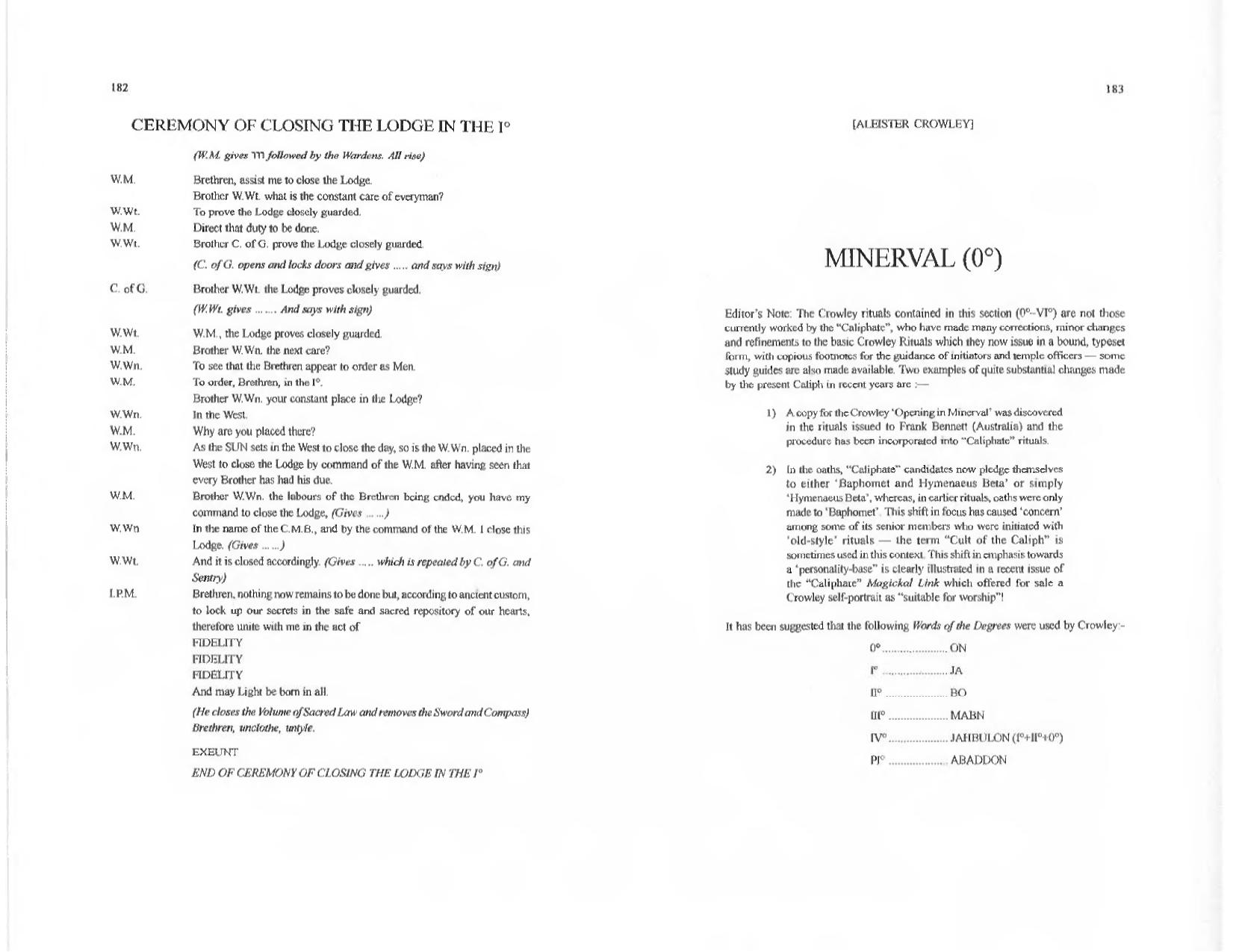 O. T. O. Rituals and Sex Magick [PART IIIb: Rituals & Instructions] by Naylor/Koenig