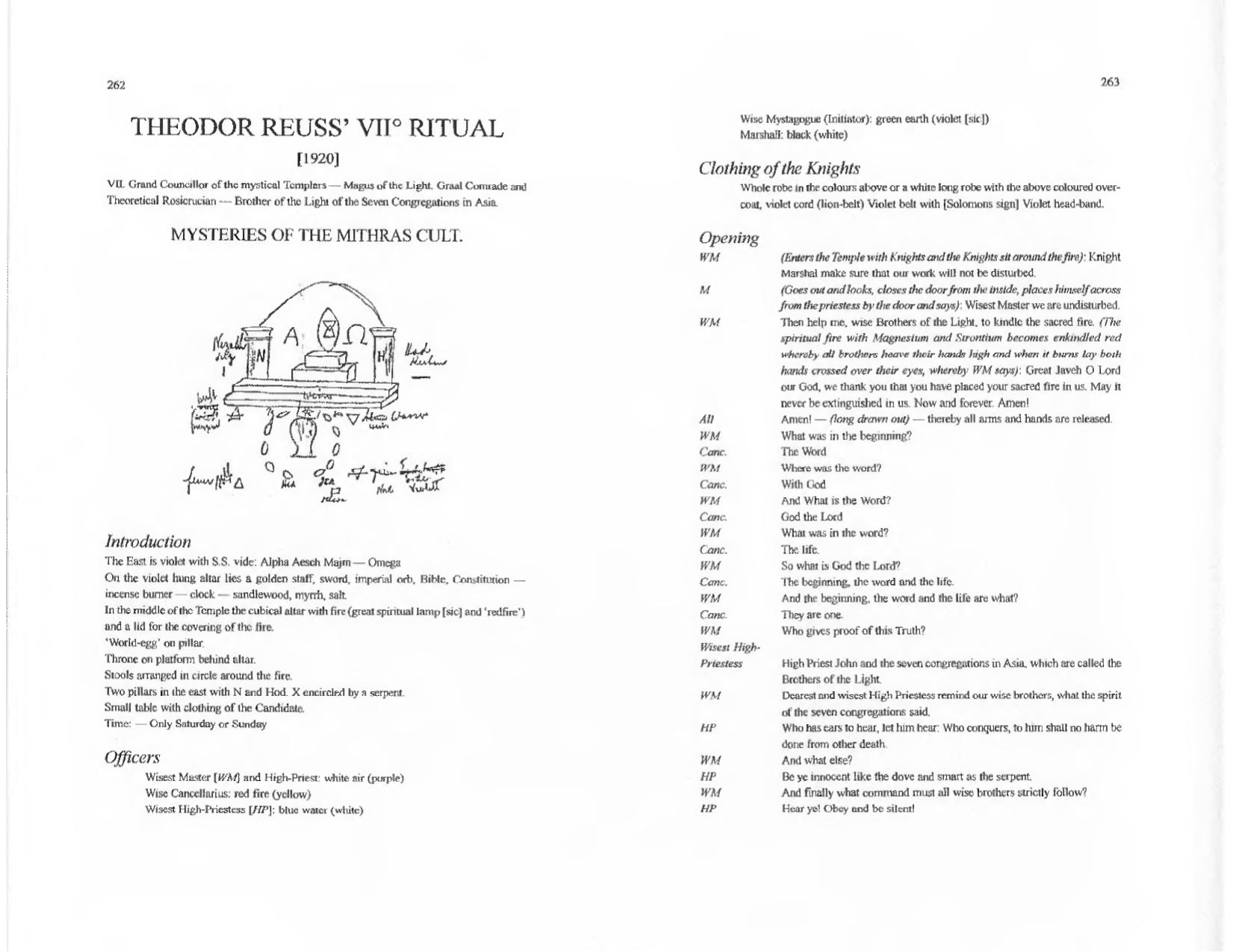 O. T. O. Rituals and Sex Magick [PART IIIc: Rituals & Instructions] by Naylor/Koenig