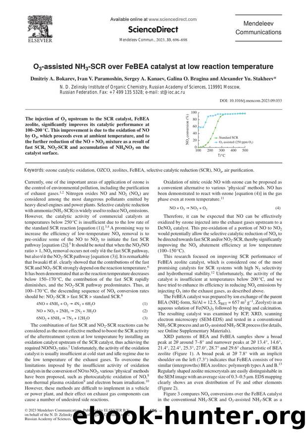 O3-assisted NH3-SCR over FeBEA catalyst at low reaction temperature by unknow