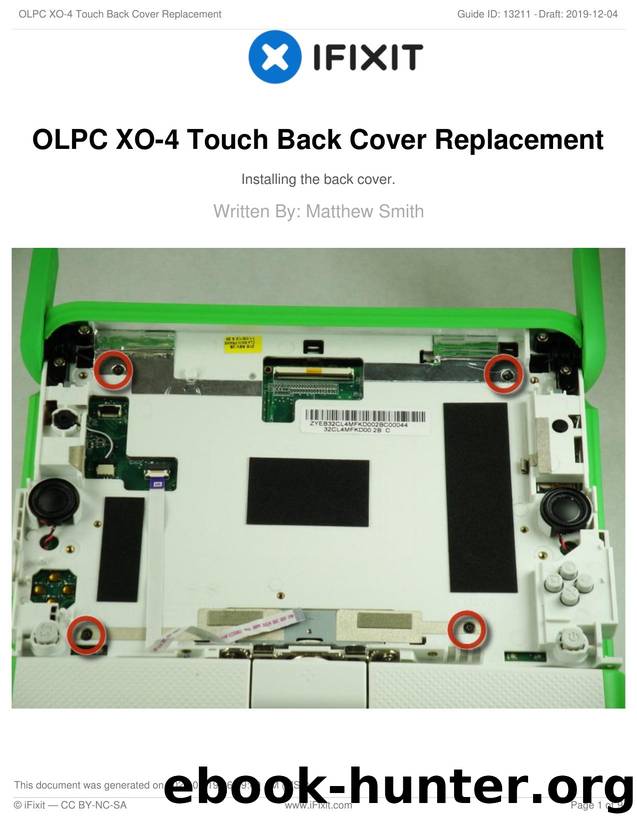 OLPC XO-4 Touch Back Cover Replacement by Unknown