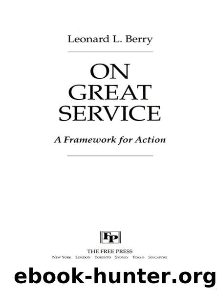 ON GREAT SERVICE by Leonard L. Berry