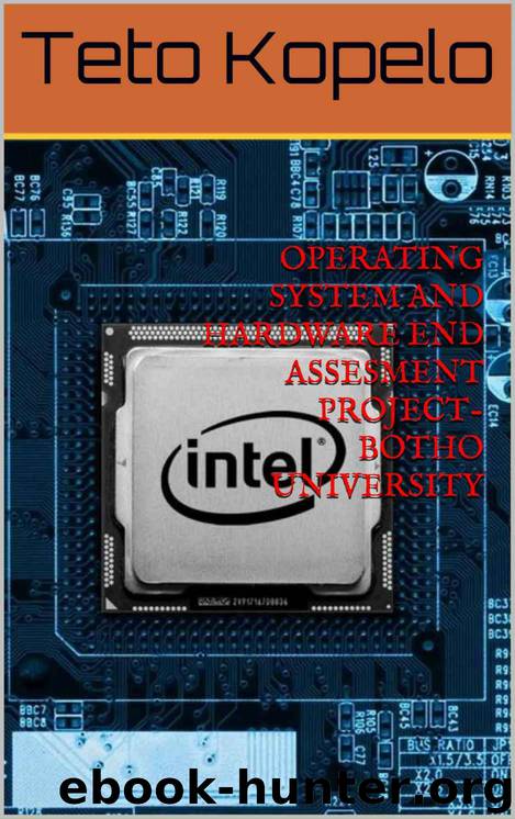 OPERATING SYSTEM AND HARDWARE END ASSESMENT PROJECT-BOTHO UNIVERSITY (THE TECH GUY Book 1) by Kopelo Teto