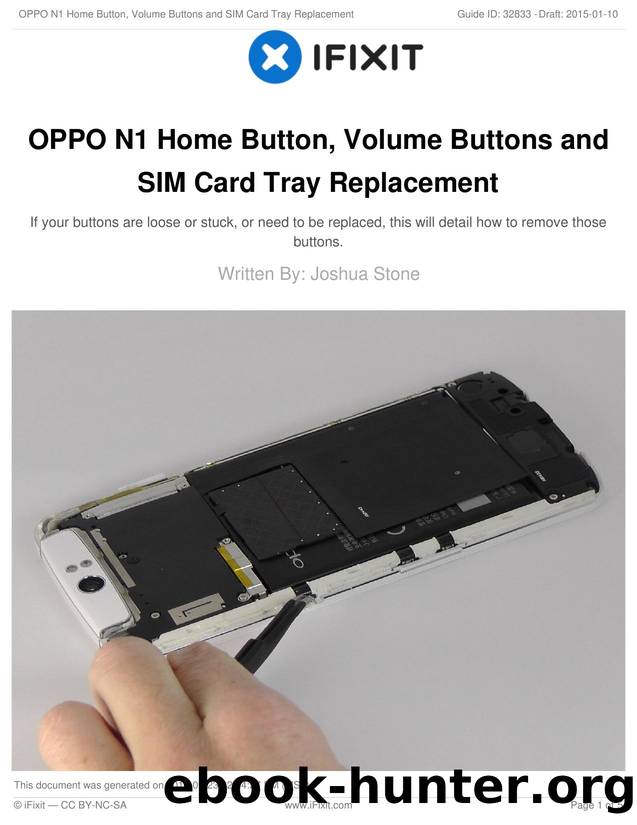OPPO N1 Home Button, Volume Buttons and SIM Card Tray Replacement by Unknown