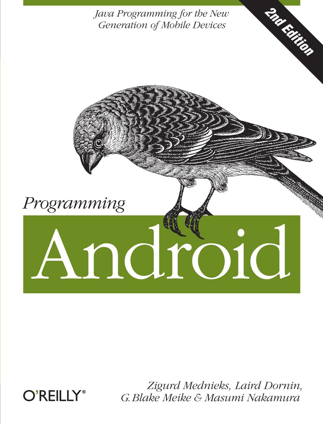 OReilly Programming Android 2nd (2012) by Unknown