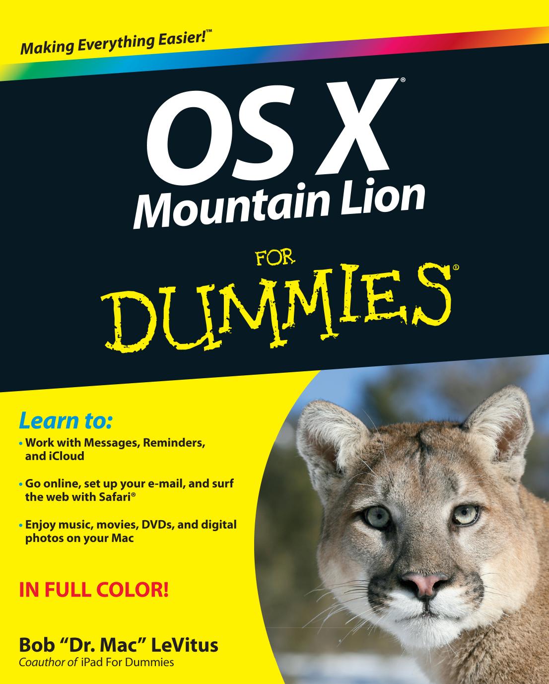 OS X Mountain Lion For Dummies by Bob LeVitus