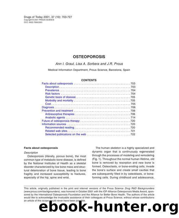 OSTEOPOROSIS by Prous Science (c) 2001