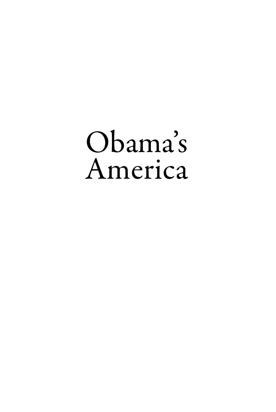 Obama's America: A Transformative Vision of Our National Identity by IAN REIFOWITZ