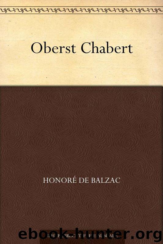 Oberst Chabert (German Edition) by Balzac Honoré de
