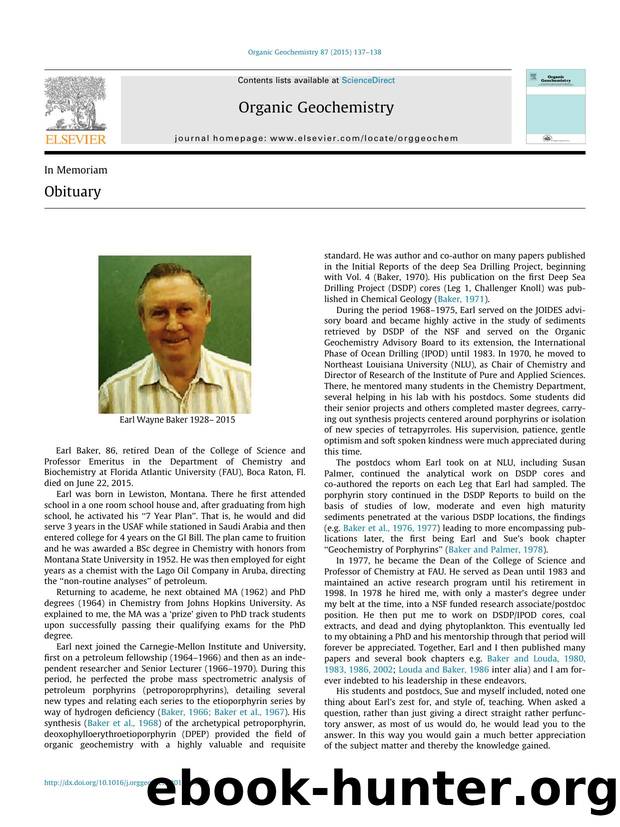 Obituary by J. William Louda