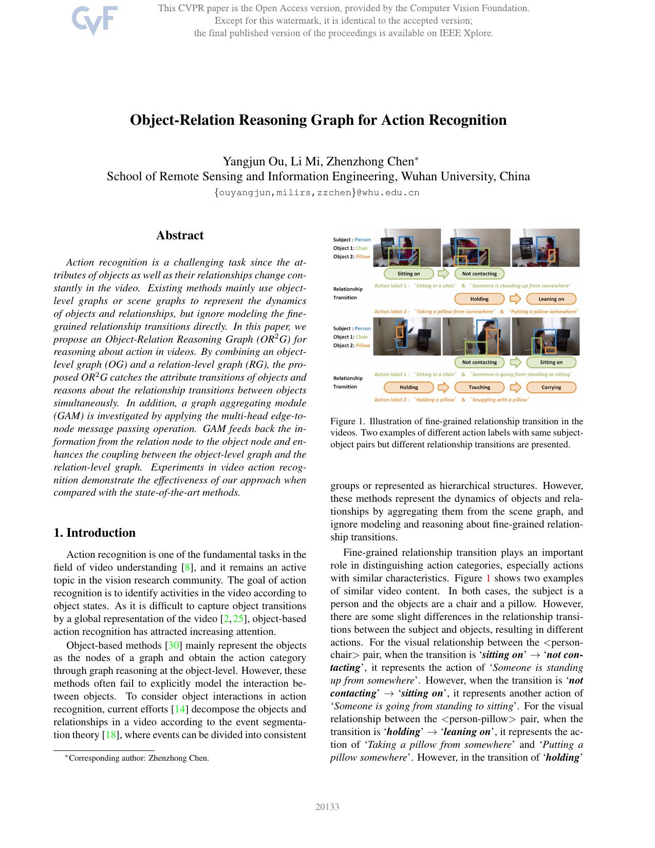Object-Relation Reasoning Graph for Action Recognition by Yangjun Ou & Li Mi & Zhenzhong Chen