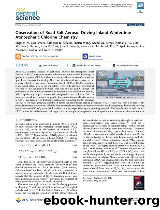 Observation of Road Salt Aerosol Driving Inland Wintertime Atmospheric Chlorine Chemistry by unknow