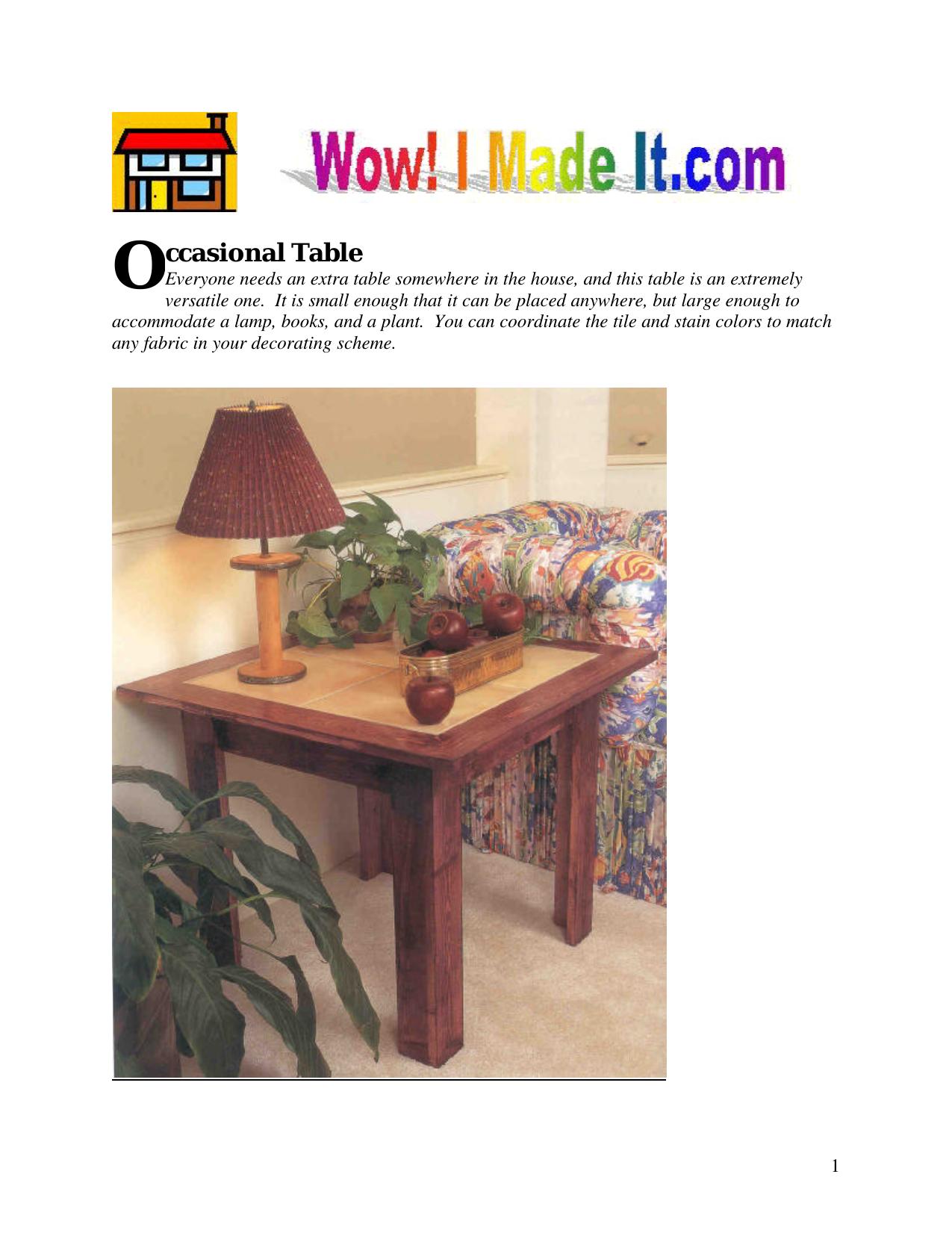 Occasional Table by Occasional Table 2 (endtable)