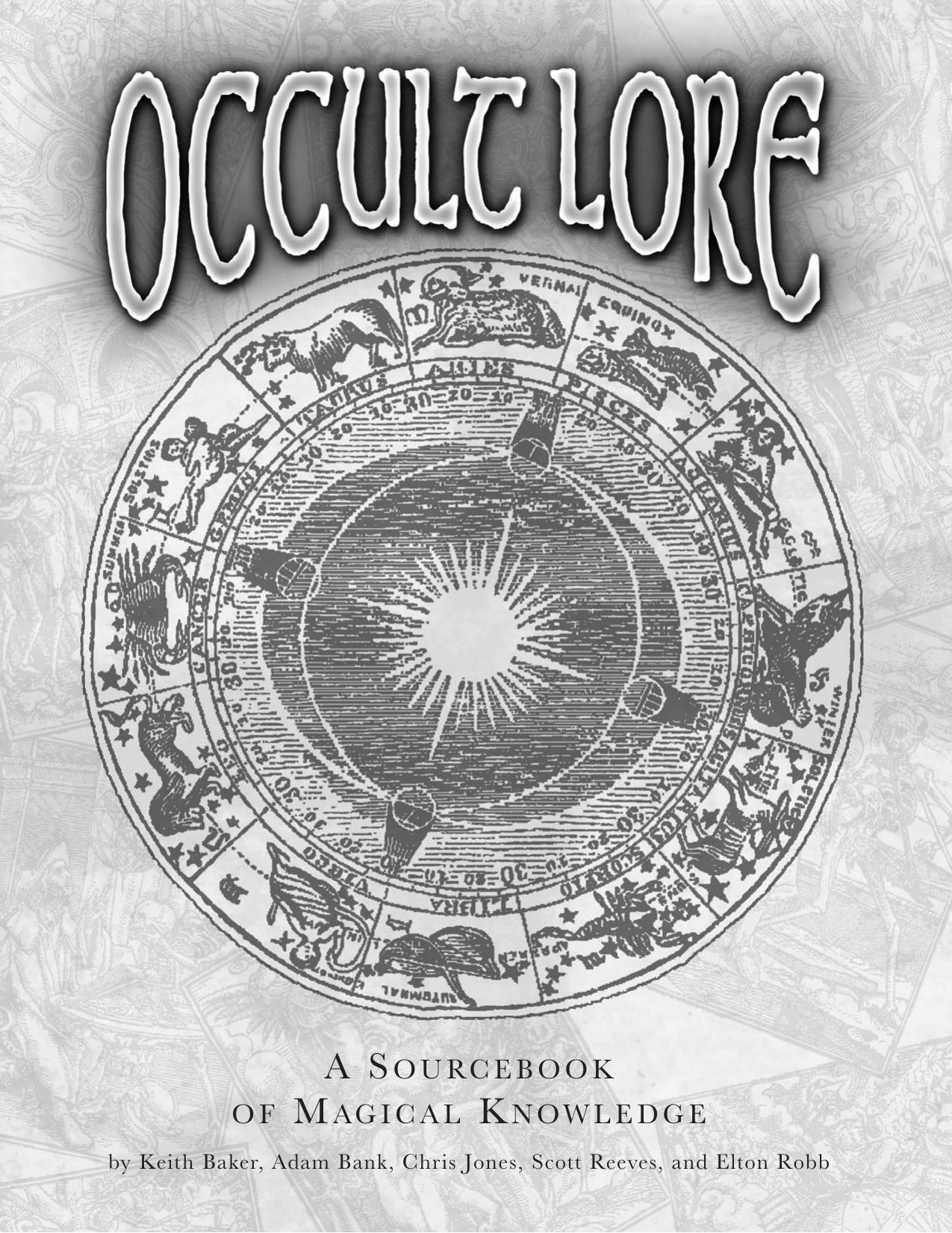 Occult Lore by Atlas Games