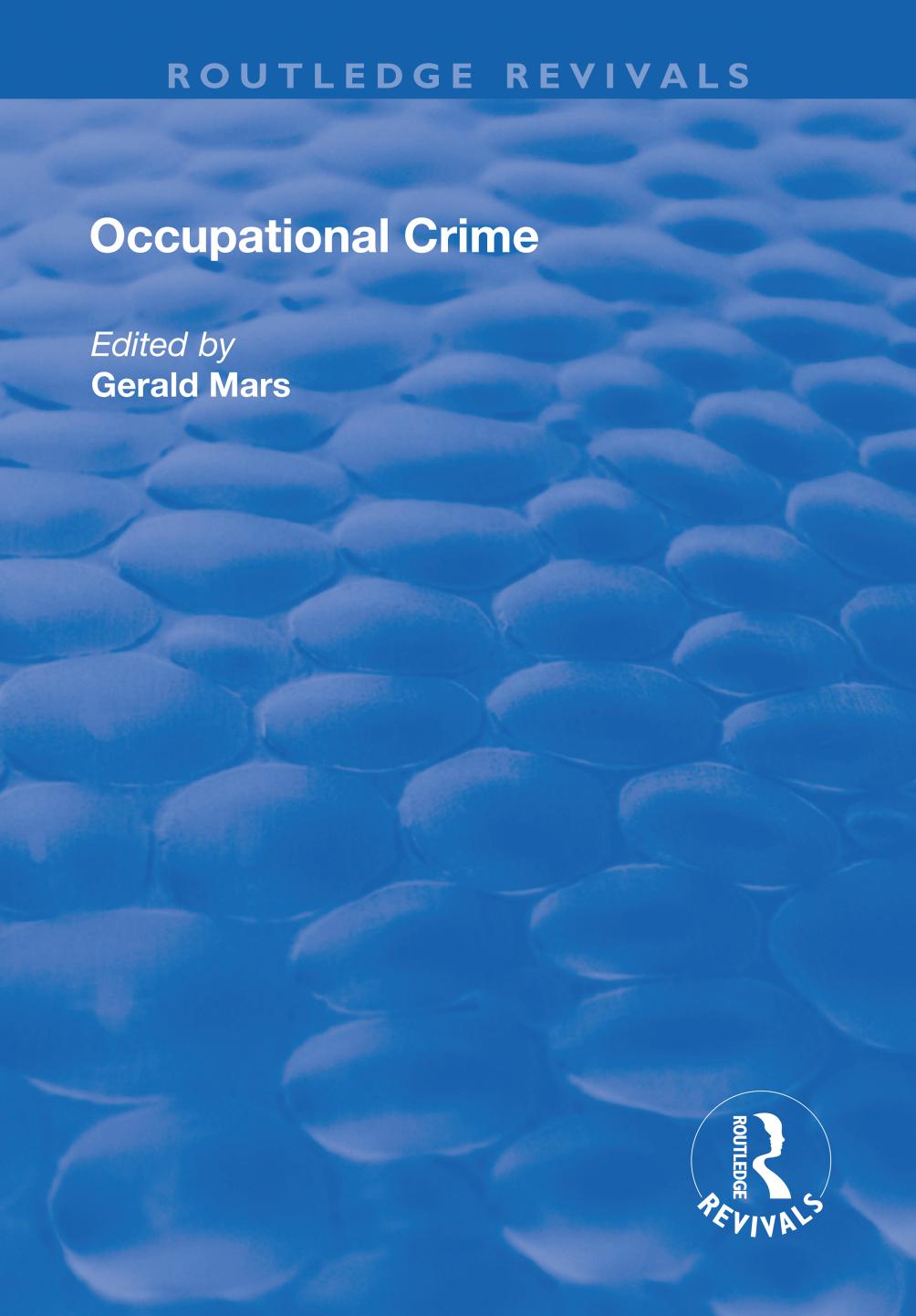 Occupational Crime by Gerald Mars
