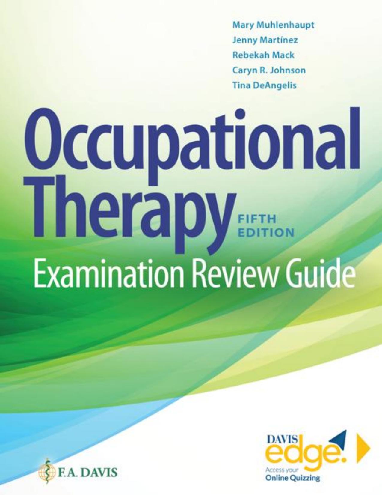 Occupational Therapy Examination Review Guide with Davis Edge by Mary Muhlenhaupt