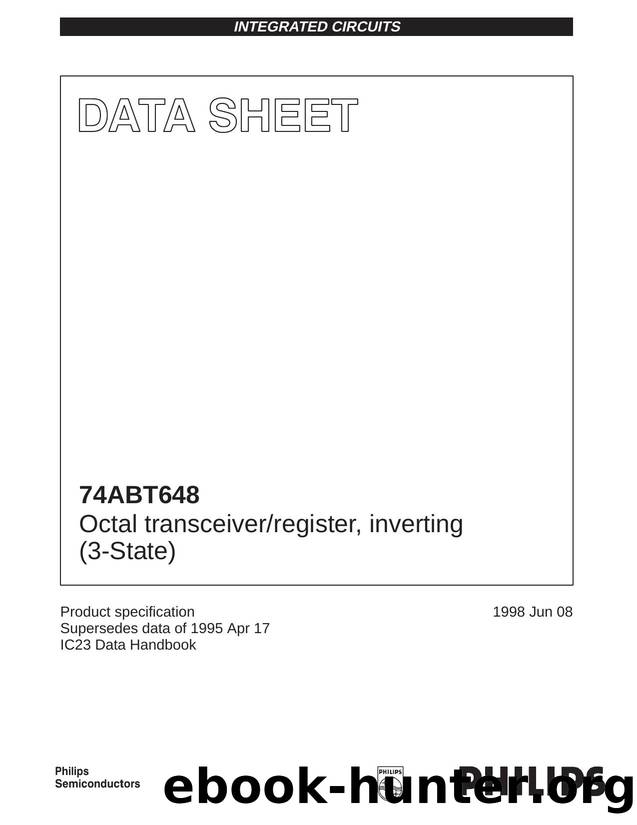 Octal transceiver, register, inverting (3-State) by Philips Semiconductors