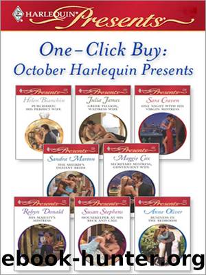 October Harlequin Presents: Purchased: His Perfect Wife\Greek Tycoon, Waitress Wife\One Night with His Virgin Mistress\The Sheikh's Defiant Bride\Secretary Mistress, Convenient Wif by Helen Bianchin