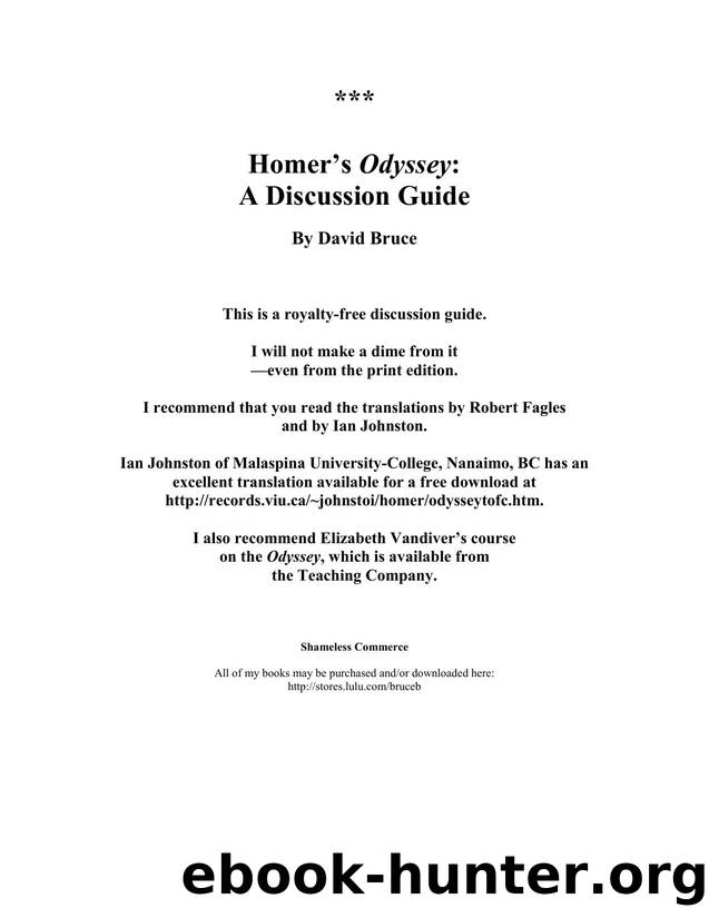 Odyssey study guide by Unknown