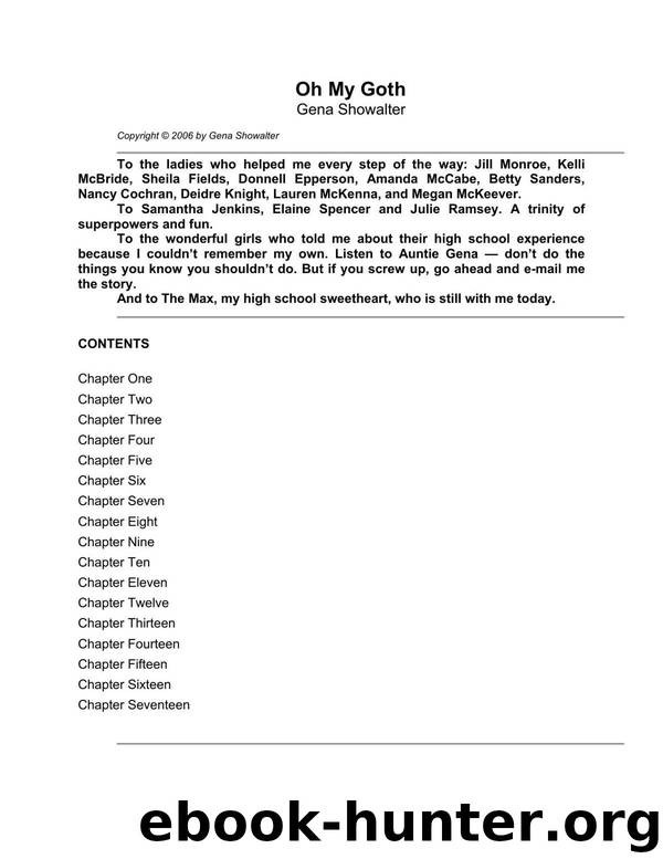 Oh My Goth by Gena Showalter