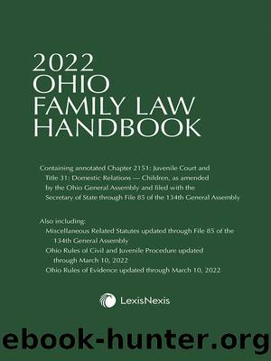 Ohio Family Law Handbook by Publisher's Editorial Staff