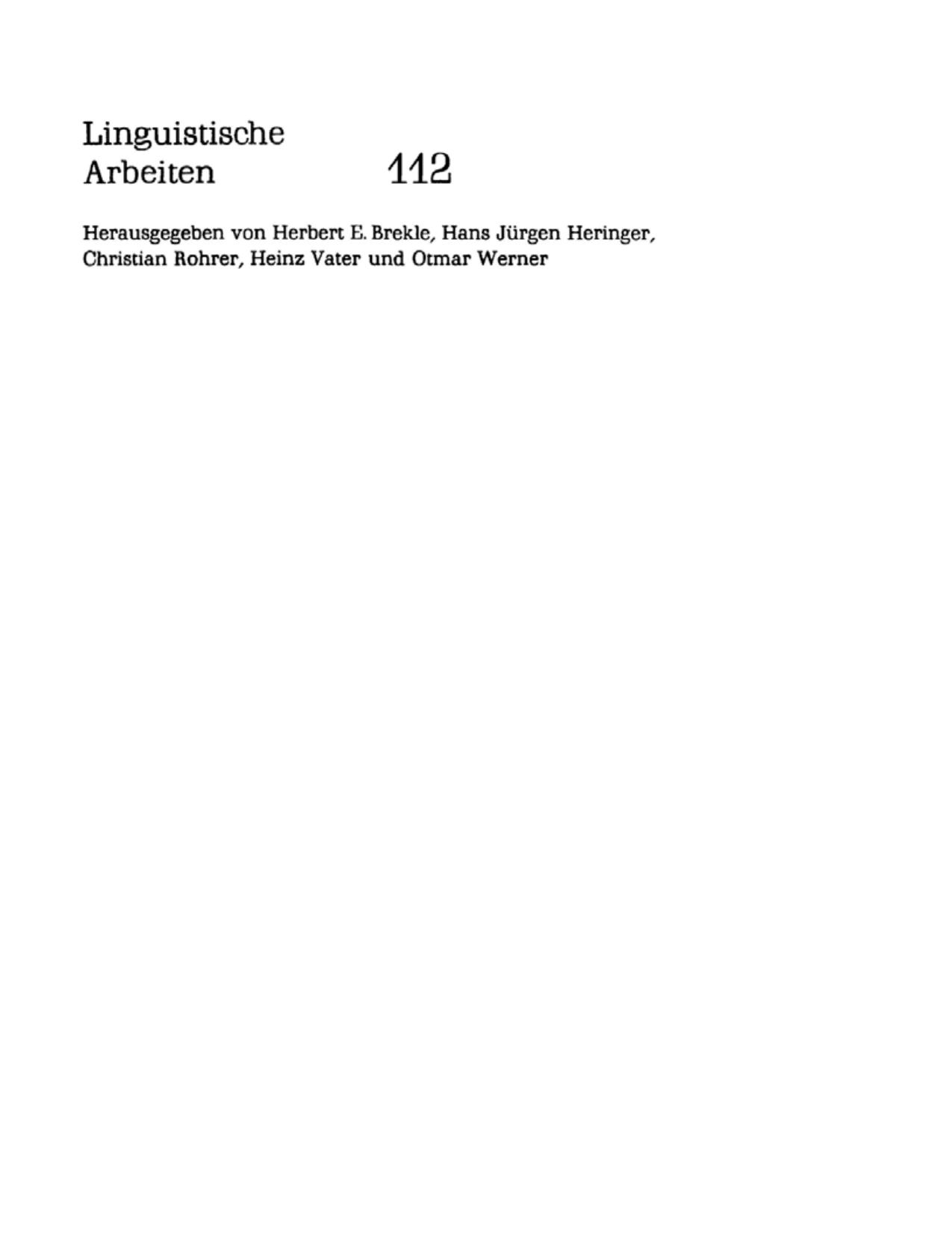 Old English Weak Verbs: A Diachronic and Synchronic Analysis (Linguistische Arbeiten) (German Edition) by Detlef Stark