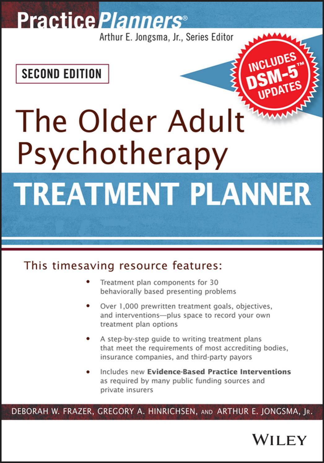 Older Adult Psychotherapy Treatment Planner, with DSM-5 Updates by Unknown