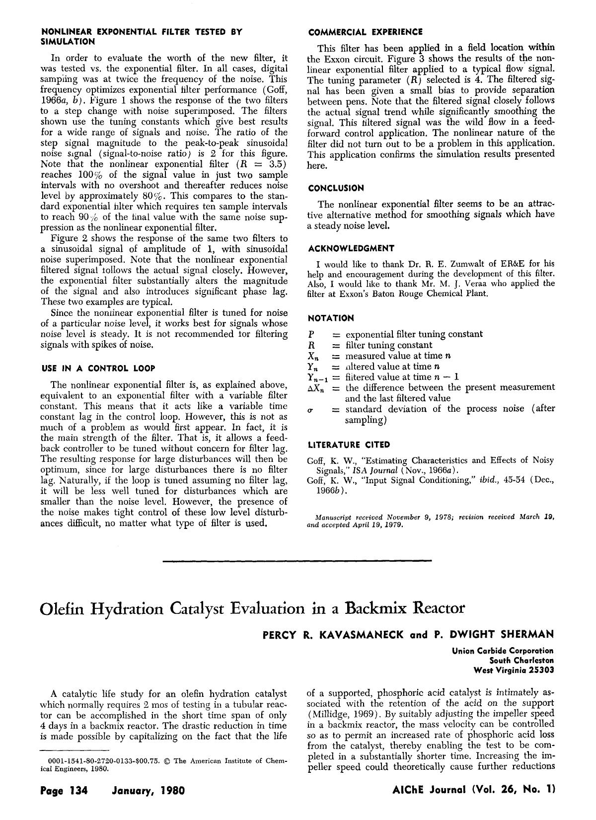 Olefin hydration catalyst evaluation in a backmix reactor by Unknown