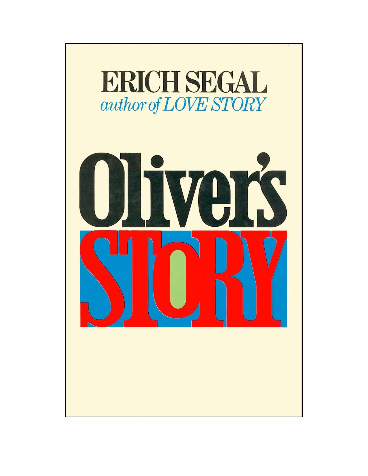 Oliver's Story by Erich Segal