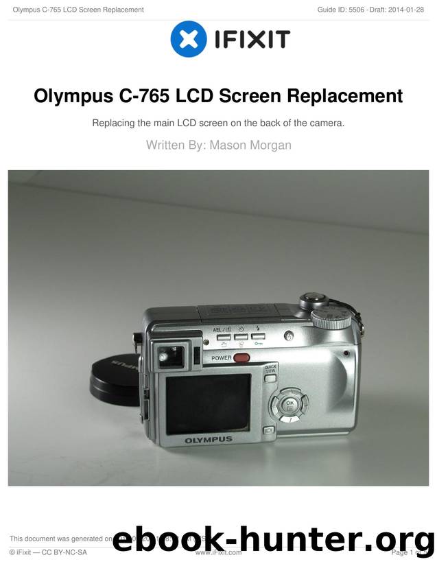 Olympus C-765 LCD Screen Replacement by Unknown