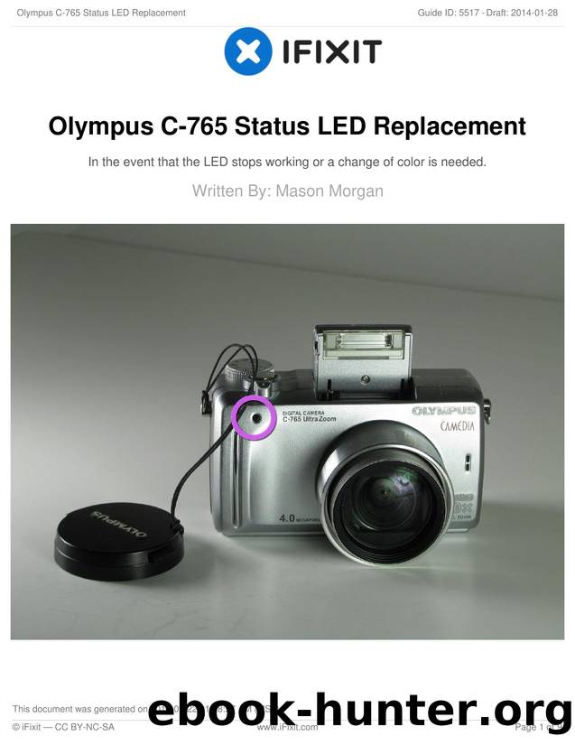 Olympus C-765 Status LED Replacement by Unknown