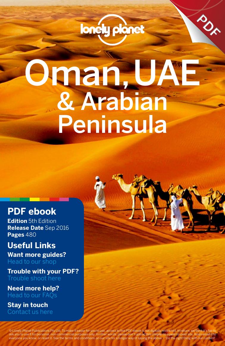 Oman UAE & Arabian Peninsula 5 - whole book by Lonely Planet