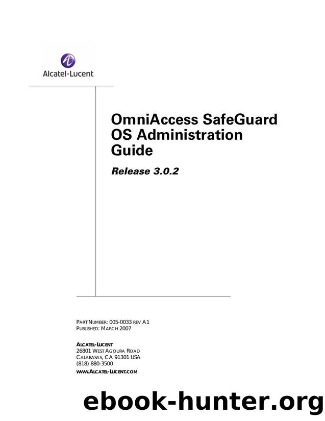 OmniAccess SafeGuard OS Administration Guide by Alcatel-Lucent