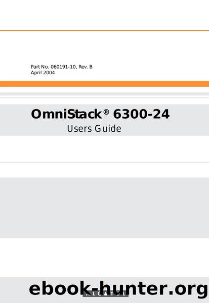 OmniStack 6300-24 User Guide by Alcatel