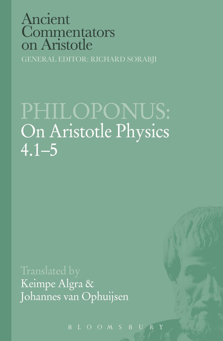 On Aristotle Physics 4.1-5 by Algra Keimpe;Ophuijsen J. M. van;Philoponus John