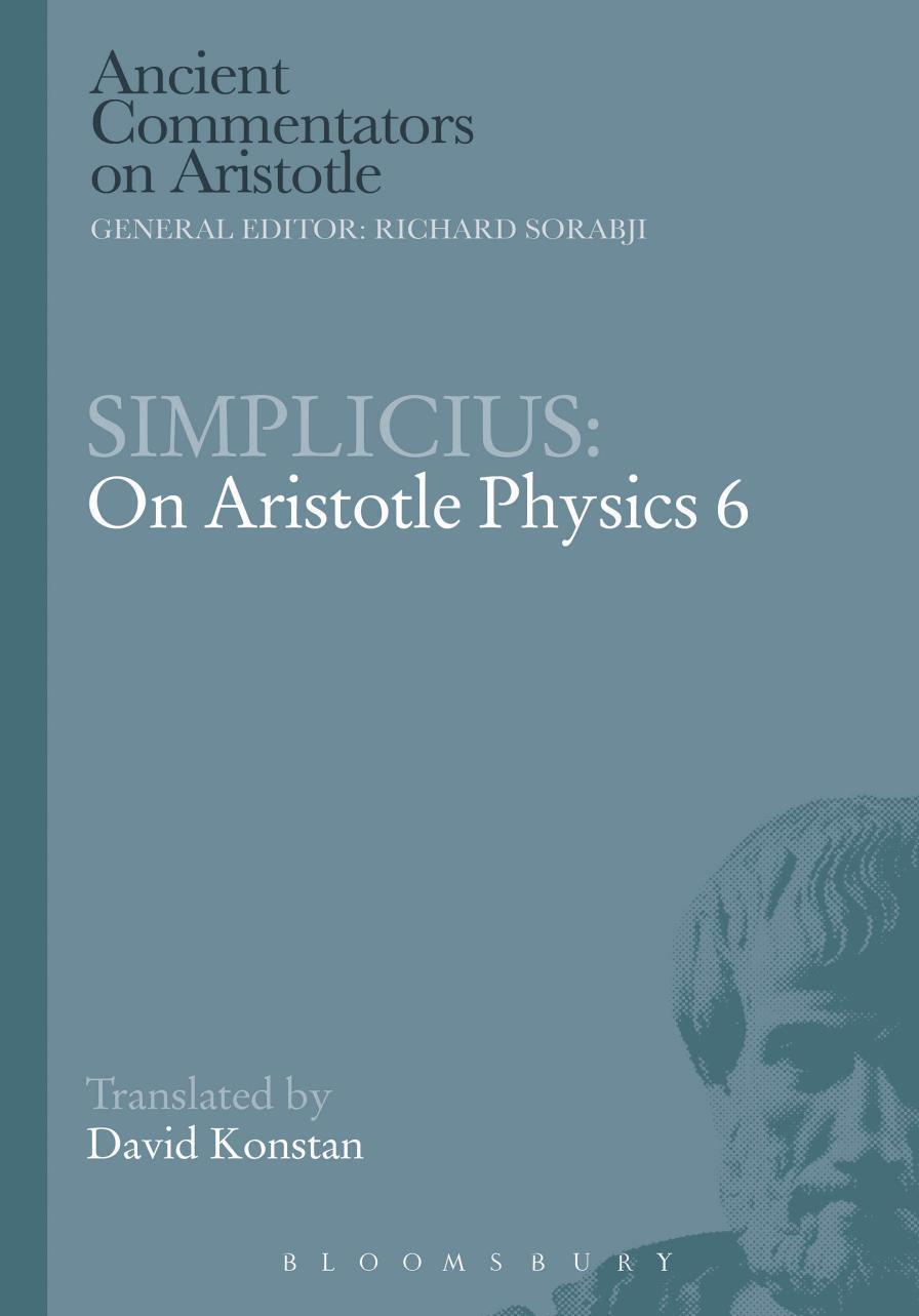 On Aristotle Physics 6 by Konstan David;Simplicius