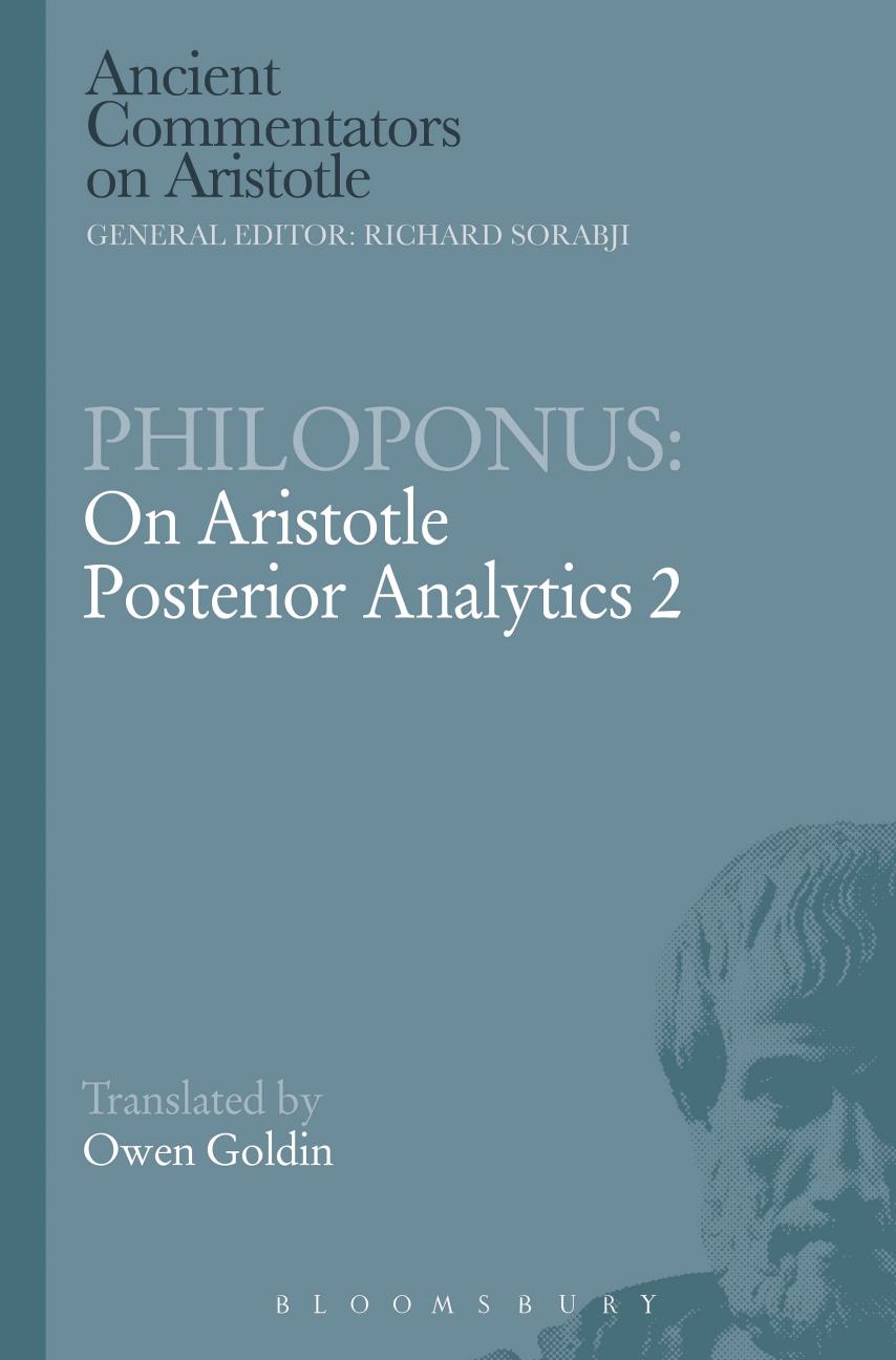 On Aristotle Posterior analytics 2 by Goldin Owen;Philoponus Johannes