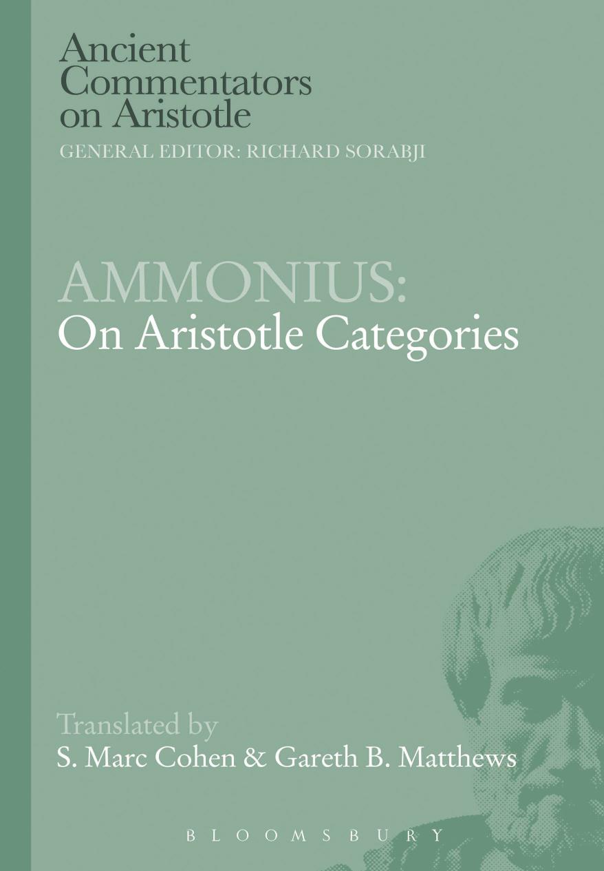 On Aristotle categories by Matthews Gareth B.;Cohen S. Marc;Hermiae Ammonius